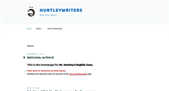Desktop Screenshot of huntleywriters.org