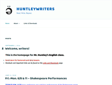 Tablet Screenshot of huntleywriters.org